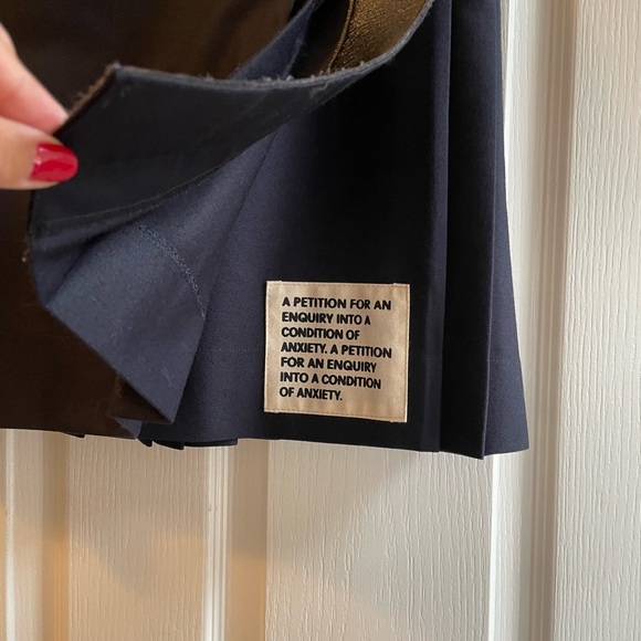 La Fetiche Navy Blue Pleated schoolgirl Skirt Medium - Picture 5 of 7